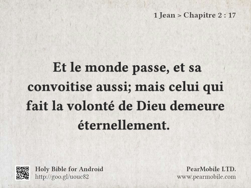 1 Jean, Chapitre 2:17